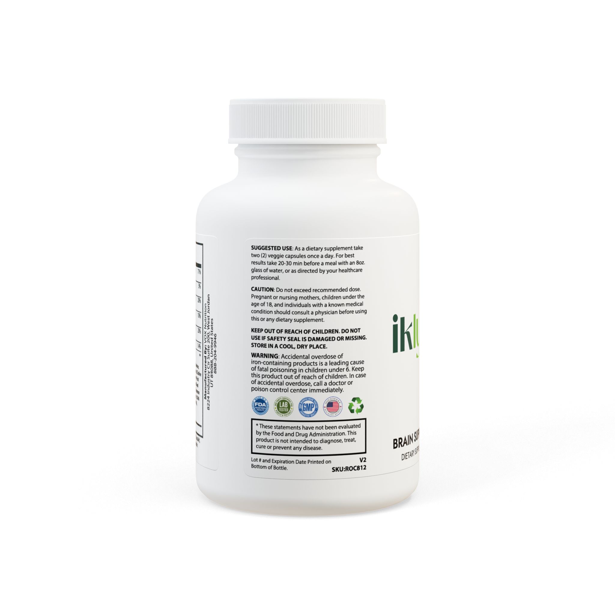 Brain Support Complex Supplement (60 Capsules) - Image 2